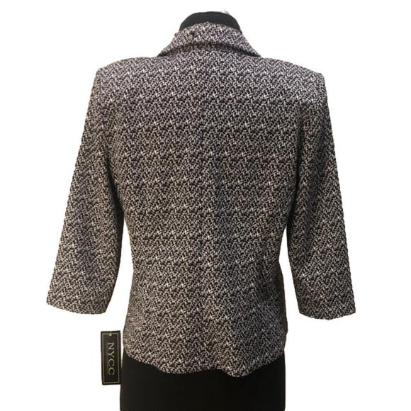 NYCC New York Clothing Co Stretchy Lightweight 3/4 Sleeve Blazer Jacket Size S - Picture 2 of 11